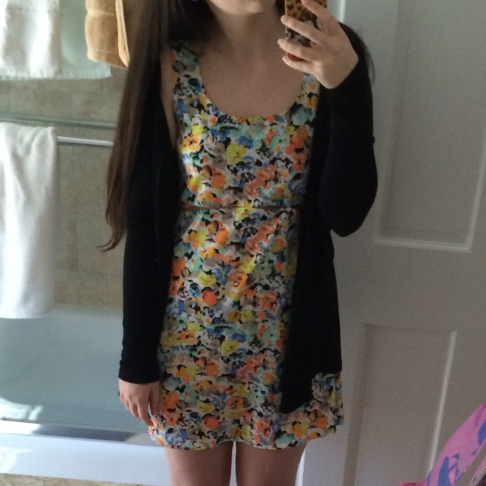 BCBGeneration Cutout Neon Dress